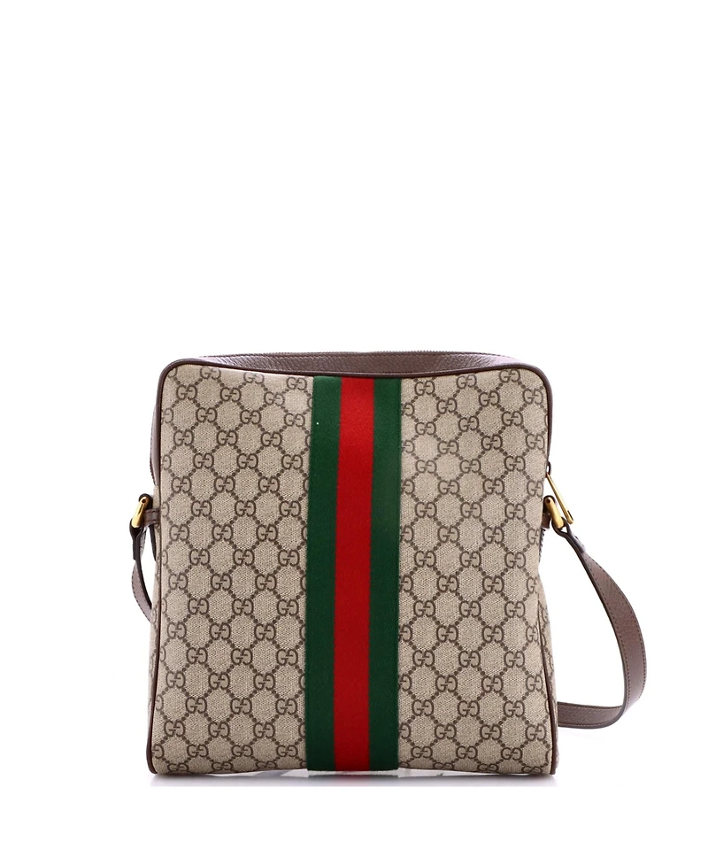 Pre-Owned Gucci Medium Ophidia Messenger Bag Gg Coated Canvas
