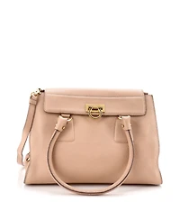 Pre-Owned Salvatore Ferragamo Medium Lotty Satchel Leather
