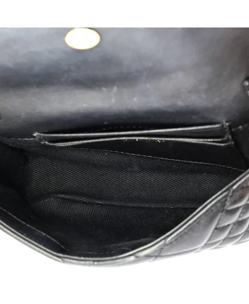 Pre-Owned Versace Mini Medusa Icon Chain Flap Bag Quilted Leather