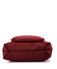 Pre-Owned Gucci Large Front Pocket Debossed Logo Tote Gg Canvas