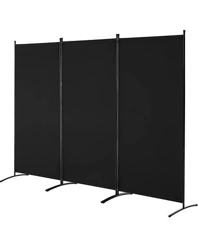 Gouun 3-Panel Freestanding Fabric Folding Privacy Screen