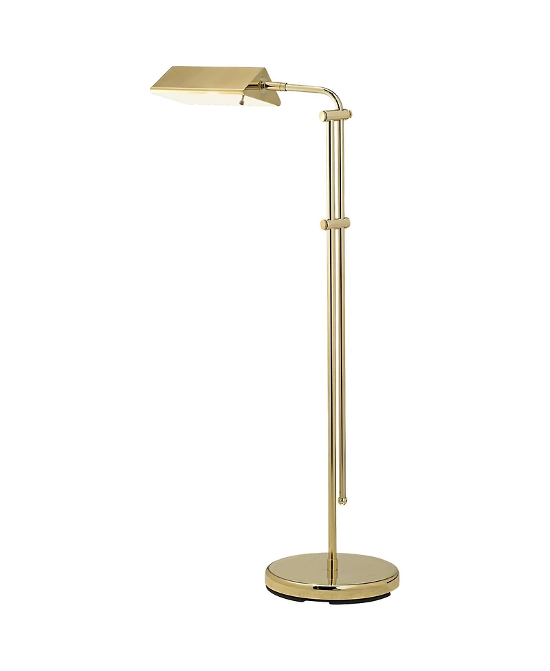 Regency Hill Tony Traditional 54" Tall Standing Floor Lamps Set of 2 Lights Pharmacy Adjustable Brass Finish for Living Room