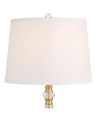 Vienna Full Spectrum Gracie 32" High Brass and Crystal 3-Way Table Lamp