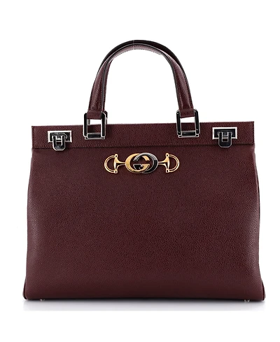 Pre-Owned Gucci Medium Zumi Top Handle Bag Leather