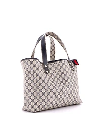 Pre-Owned Gucci Medium Web Loop Tote Gg Coated Canvas