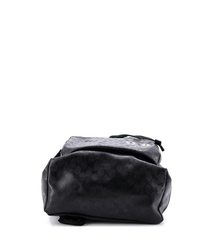 Pre-Owned Gucci Large Buckle Backpack Gg Imprime