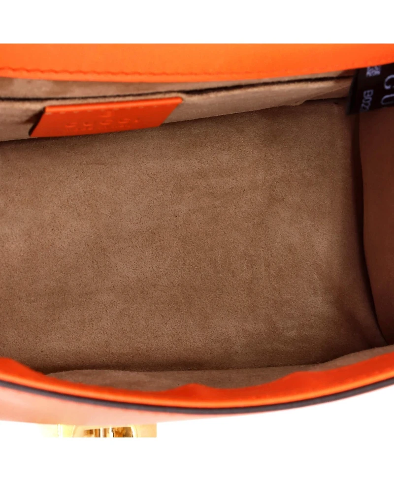 Pre-Owned Gucci Mini Sylvie Top Handle Bag Leather