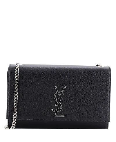 Pre-Owned Saint Laurent Medium Classic Monogram Crossbody Bag Grainy Leather