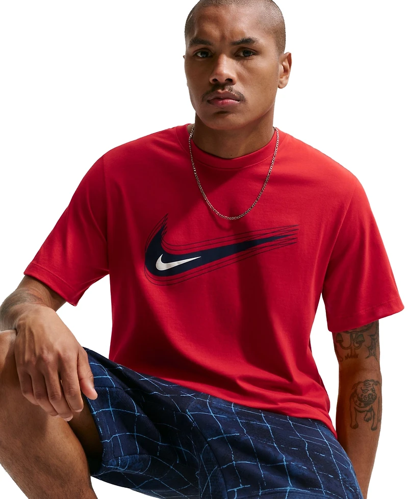 Nike Men's Swoosh Logo Crewneck T-Shirt