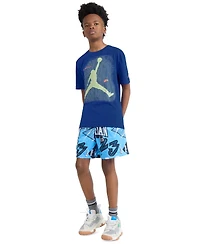 Jordan Boys' 8-20 Jumpman Grid Blur Crewneck T-Shirt