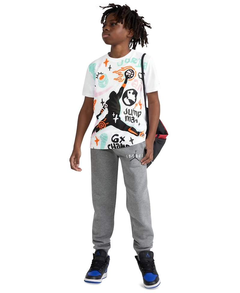 Jordan Boys' 8-20 Air World Tour Short-Sleeve T-Shirt