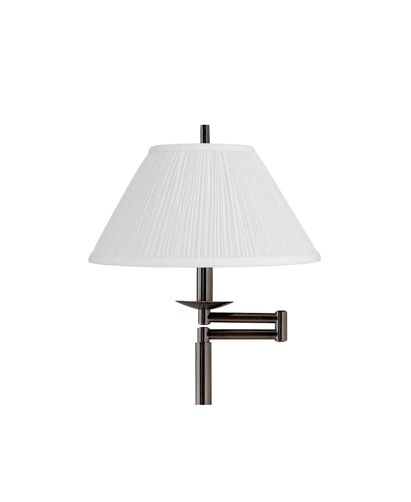 Regency Hill Gabrielle Modern 60 1/2" Tall Standing Floor Lamp Adjustable Swing Arm Metal Bronze Finish