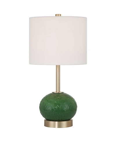 360 Lighting Maris 20" High Glass and Satin Brass Table Lamp