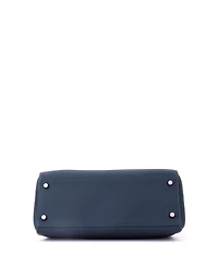 Pre-Owned HERMES Kelly 28 Handbag Green Clemence with Palladium Hardware