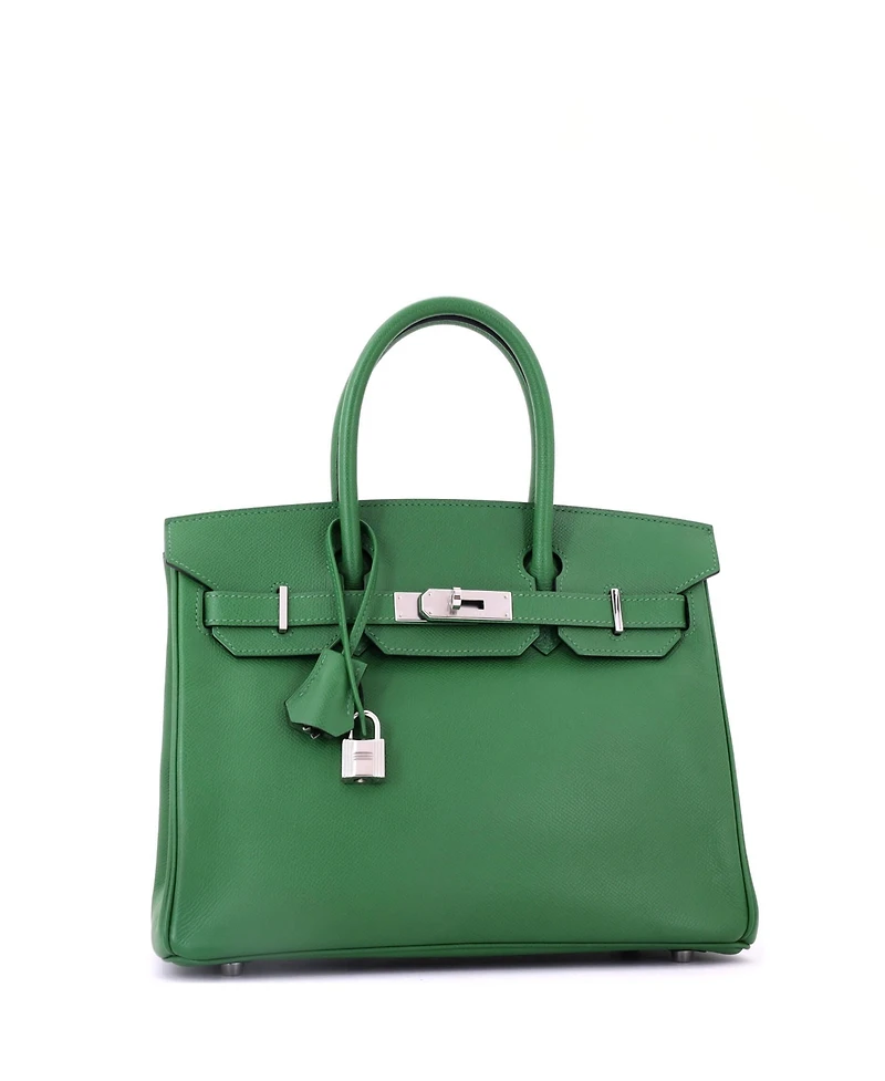 Pre-Owned Hermes Birkin 30 Handbag Epsom with Palladium Hardware