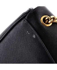 Pre-Owned Prada Small Pattina Flap Shoulder Bag Saffiano Leather