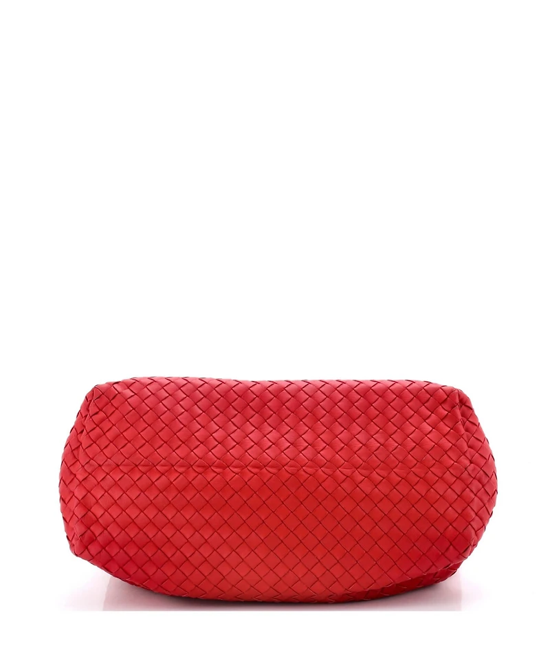 Pre-Owned Bottega Veneta Medium Double Chain Tote Intrecciato Nappa