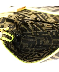 Pre-Owned Fendi Mini Baguette Nm Bag Zucca Canvas