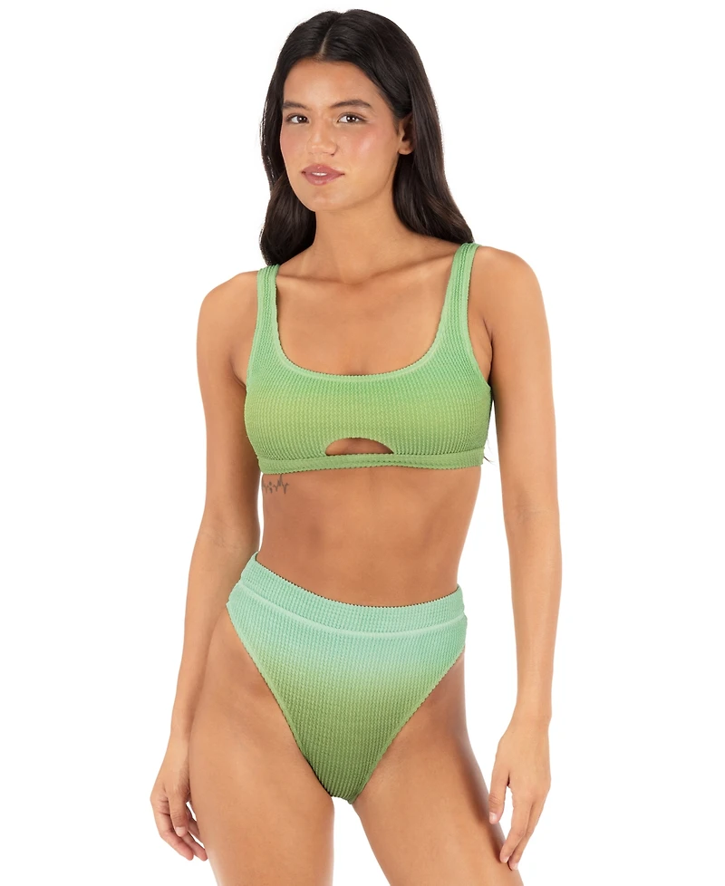 Hurley Women's Scrunch Cheeky High-Rise Swim Bottoms