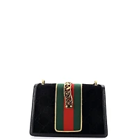 Pre-Owned Gucci Small Sylvie Shoulder Bag Gg Velvet