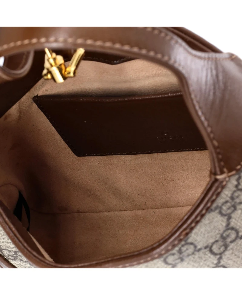 Pre-Owned Gucci Mini Jackie 1961 Hobo Gg Coated Canvas