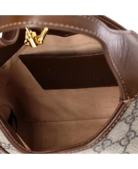Pre-Owned Gucci Mini Jackie 1961 Hobo Gg Coated Canvas