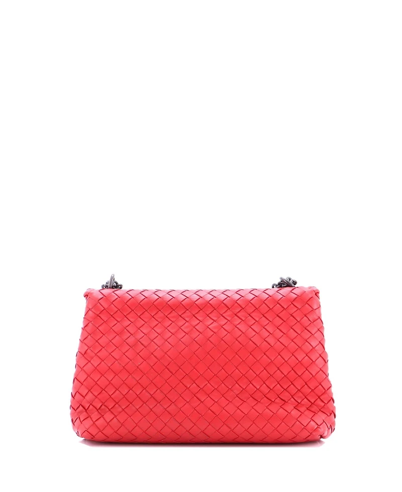 Pre-Owned Bottega Veneta Small Olimpia Crossbody Bag Intrecciato Nappa