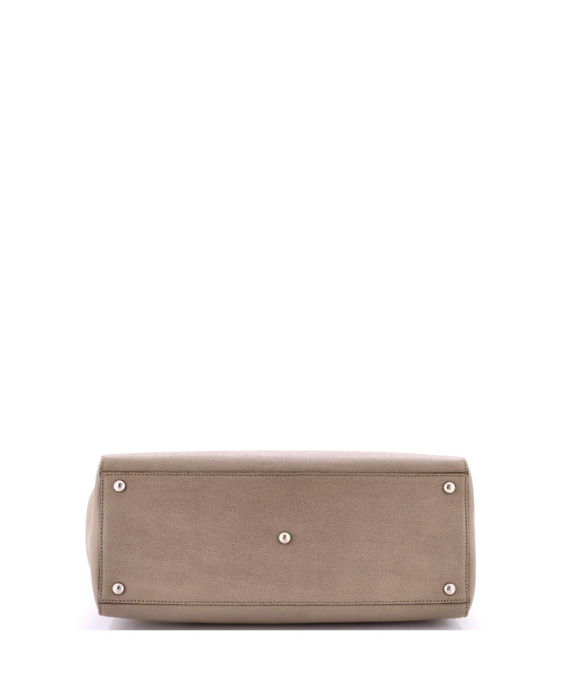 Pre-Owned Fendi Regular Peekaboo Bag Rigid Leather