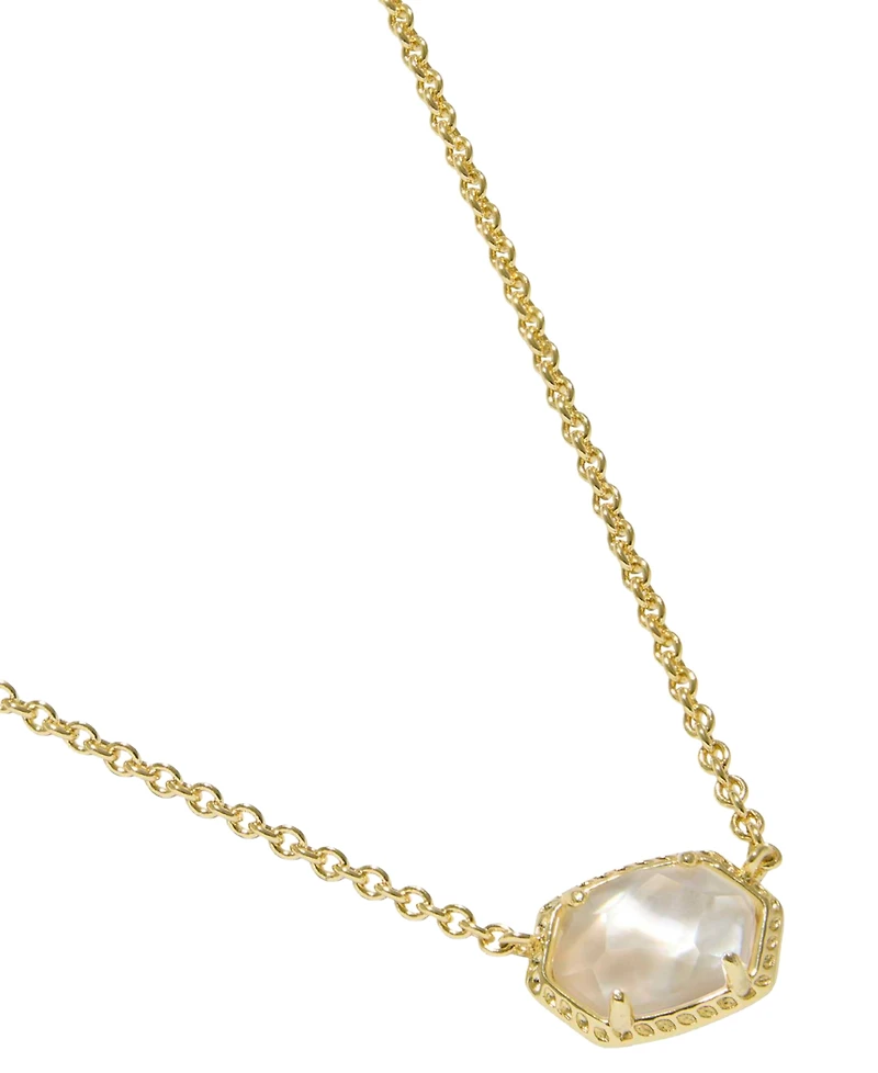 Kendra Scott Daphne Amazonite 14k Gold-Tone Over Brass Short Pendant Necklace