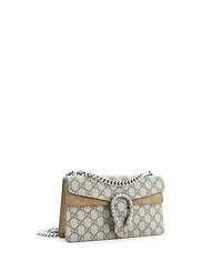 Pre-Owned Gucci Small Dionysus Bag Gg Coated Canvas with Crystal Embellished Metal
