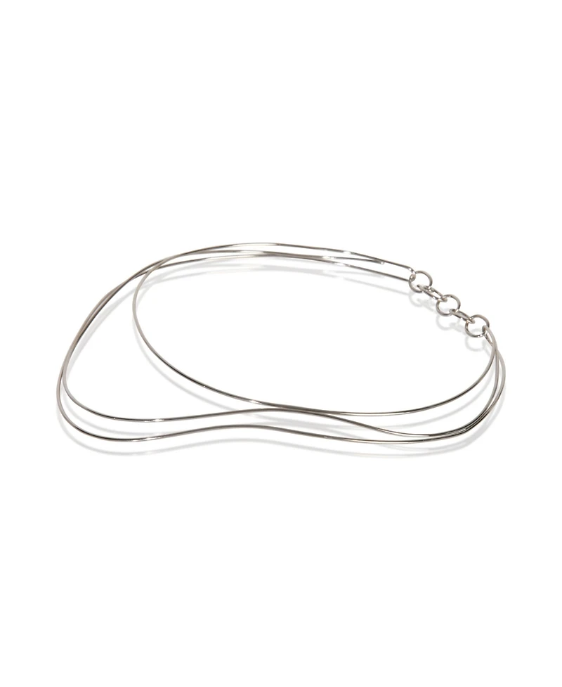 Pre-Owned Tiffany & Co White Gold Elsa Peretti Wave Collar Necklace