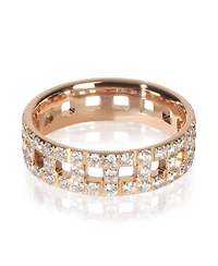 Pre-Owned Tiffany & Co Rose Gold Diamond True Wide Ring
