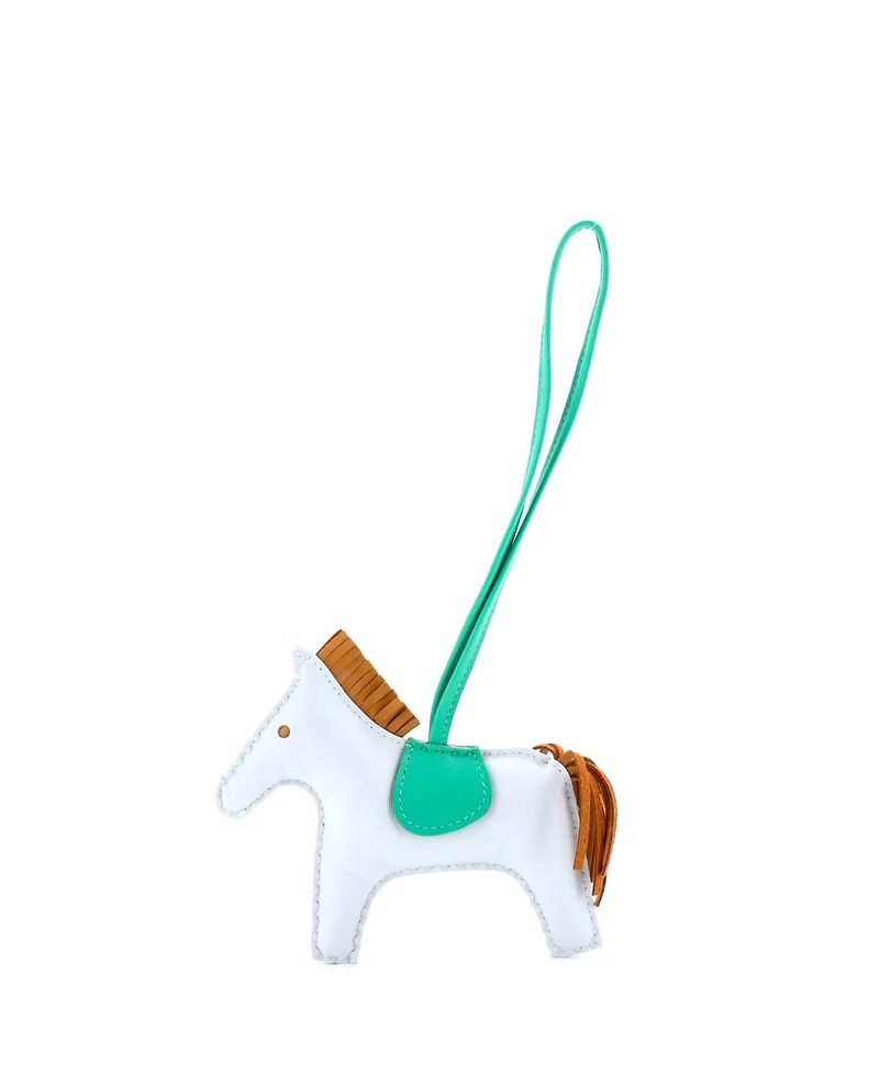 Pre-Owned HERMES Mm GriGri Rodeo Bag Charm Leather