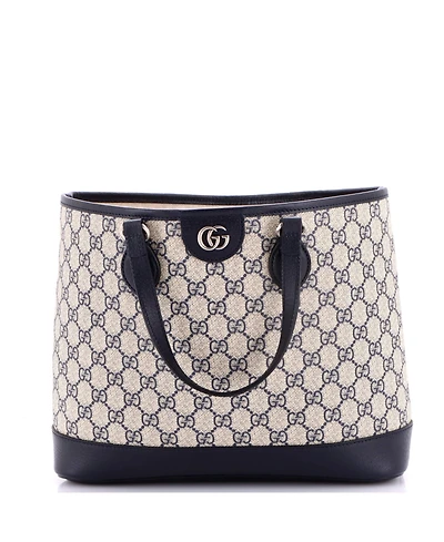 Pre-Owned Gucci Small Ophidia Top Handle Shopping Tote Gg Coated Canvas and Leather