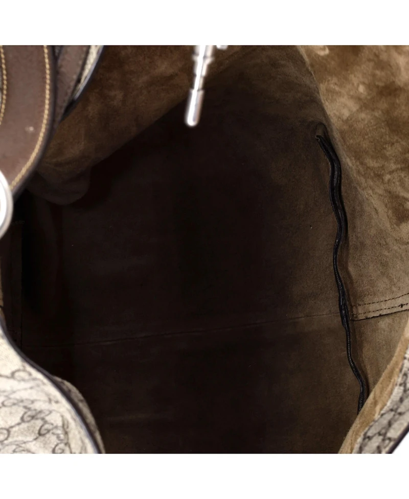 Pre-Owned Gucci Small Jackie 1961 Soft Shoulder Bag Gg Coated Canvas