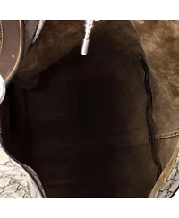 Pre-Owned Gucci Small Jackie 1961 Soft Shoulder Bag Gg Coated Canvas