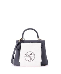 Pre-Owned HERMES Kelly 25 Handbag Verso Swift with Permabrass Hardware