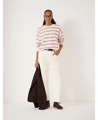 Hush Women's Luca Stripe Heavyweight Sweatshirt