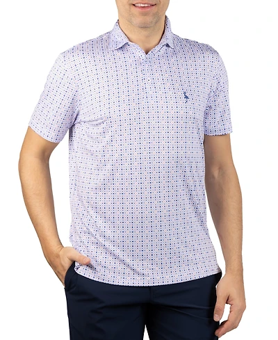 Tailorbyrd Men's Dealers Choice Printed Performance Polo Shirt