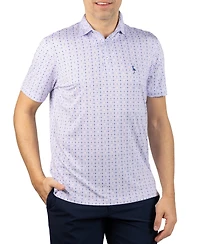 Tailorbyrd Men's Dealers Choice Printed Performance Polo Shirt