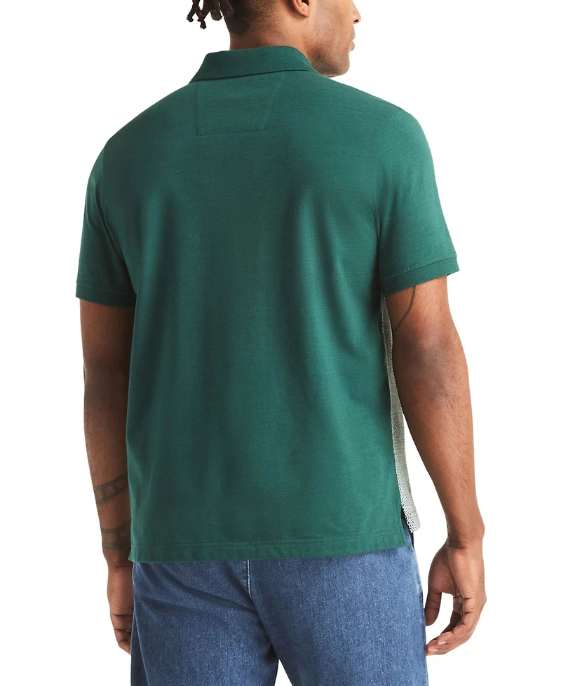 Nautica Men's Short-Sleeve Jacquard Jersey Polo Shirt