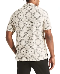 Nautica Men's Short-Sleeve Jacquard Knit Shirt
