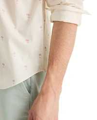 Nautica Men's Long-Sleeve Oxford Print Shirt