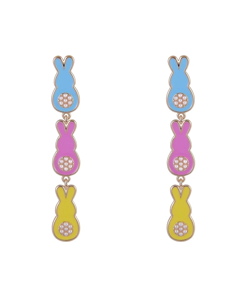 Hallmark Linear Easter Bunny Earrings
