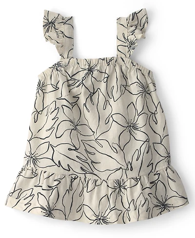 Carter's Baby Girls' Linen Blend Floral Dress