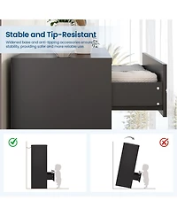 gaomon Tall Dressers for Bedroom with 5 Drawers, Wood Dressers for Closet, Living Room, Hallway, Entryway