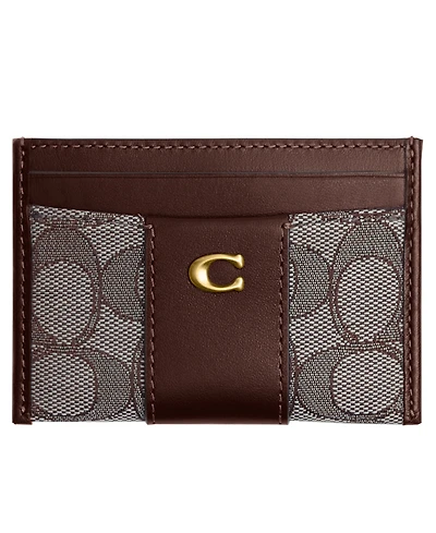 Coach Signature Jacquard Essential Card Case Wallet