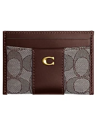 Coach Signature Jacquard Essential Card Case Wallet