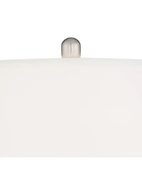 Regency Hill Arden 25" High Modern Table Lamps Set of 2 WiFi Smart Socket Glass Living Room Bedroom Bedside Nightstand