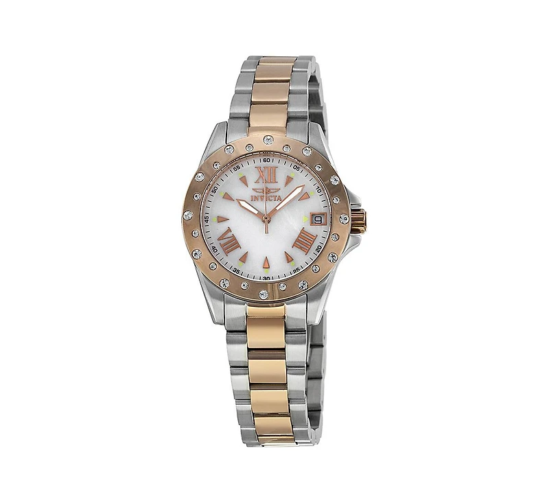 Invicta Women's 12856 Angel Quartz Mother of Pearl Dial Watch